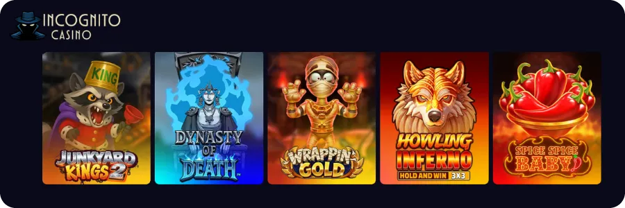 Incognito Casino Popular Games