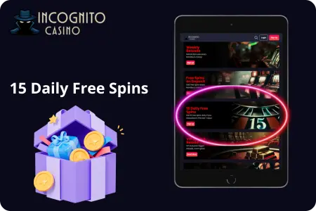 Incognito Casino bonus for UK players
